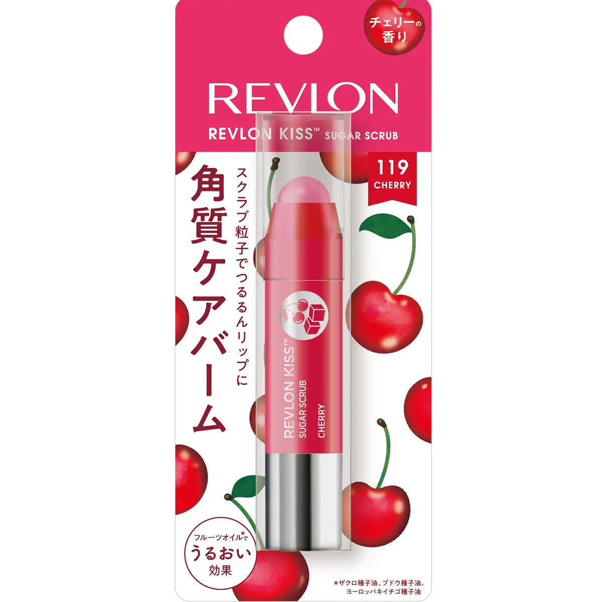Revlon露華濃砂糖微粒磨砂潤唇膏(119 櫻桃香味) 1支