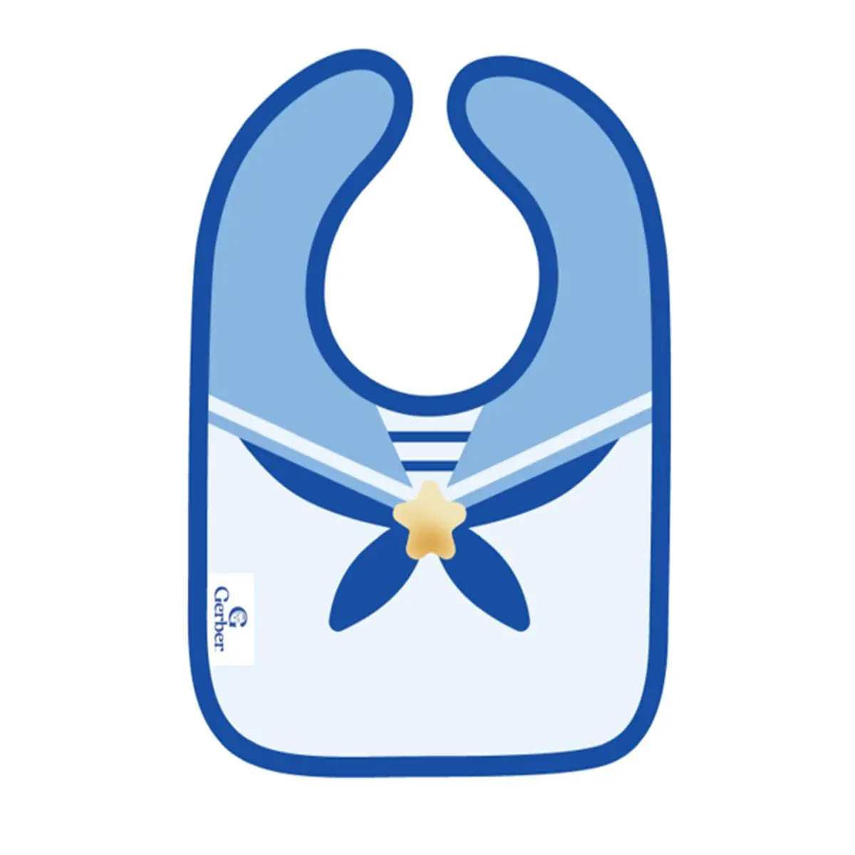 Gerber Bib (Sailor Style) 1pc