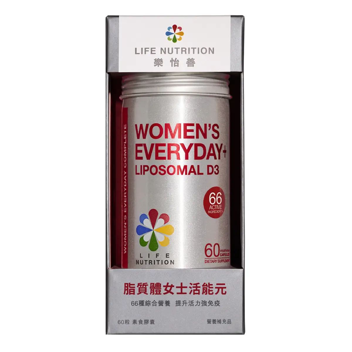 Life Nutrition樂怡善脂質體女士活能元 60粒