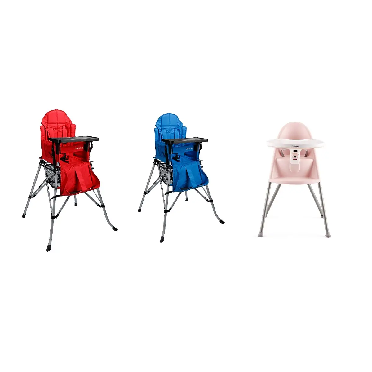 2ways Portable Highchair Comfort (Red/Blue) (Home Delivery Only)