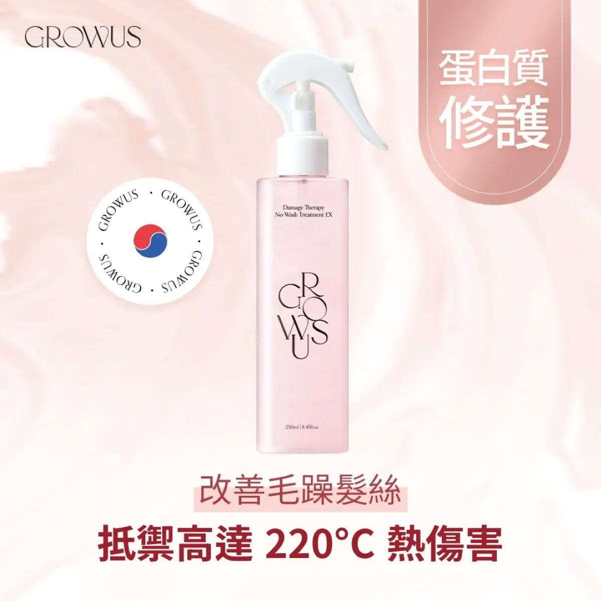 GROWUS Damage Therapy No-Wash Treatment EX 250ml