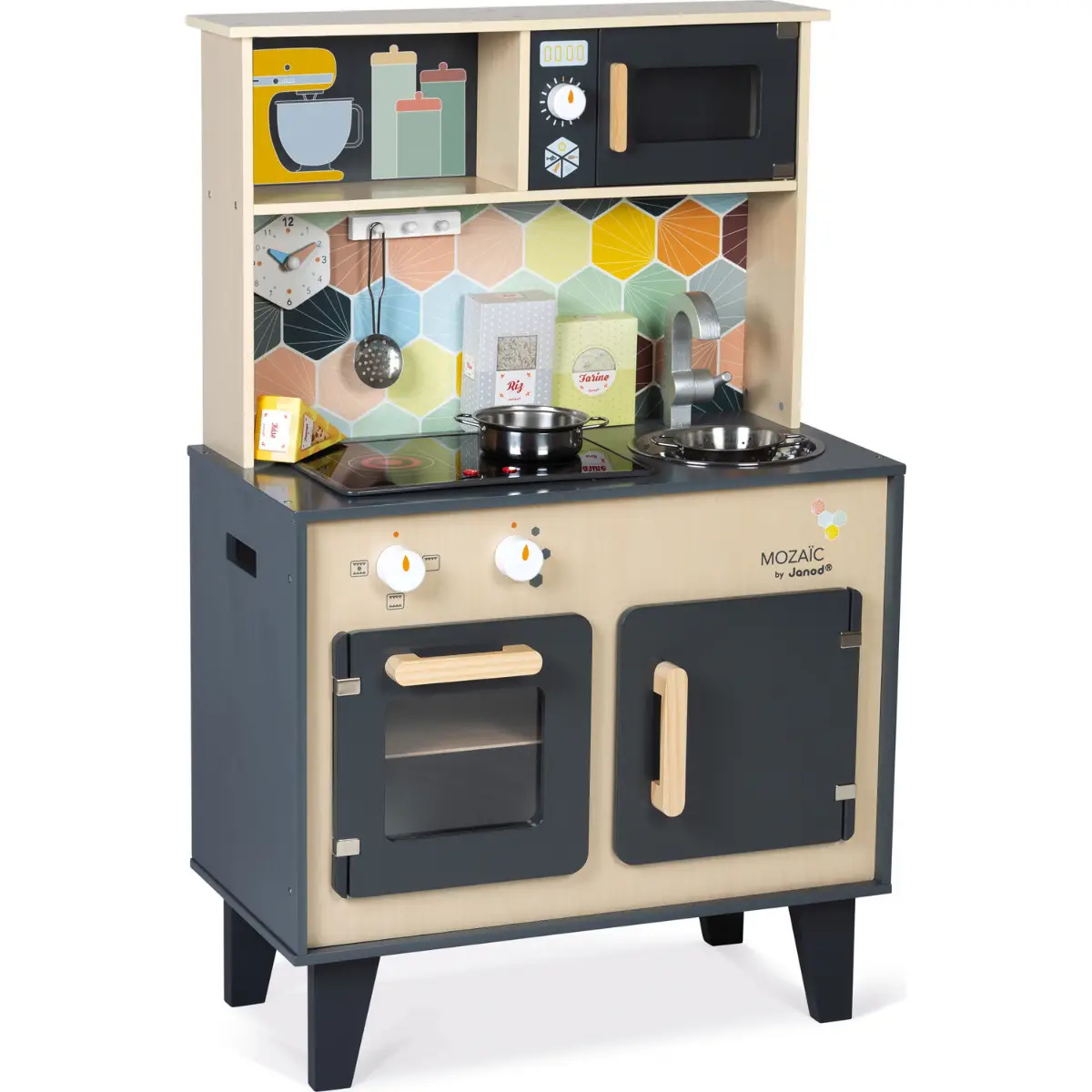 Janod Big Wooden Mosaic Kitchen 1pc (Eugene Baby Expo Only)