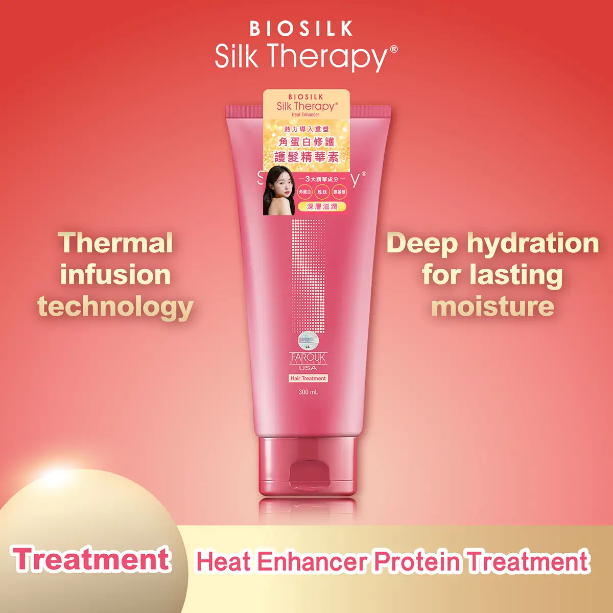 Biosilk Silk Therapy Heat Enhancer Protein Treatment 300ml