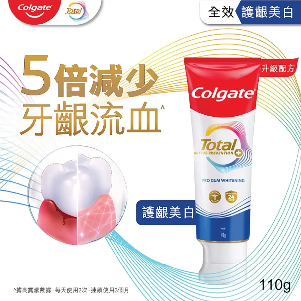 Colgate Total Pro Gum Whitening Toothpaste 110g