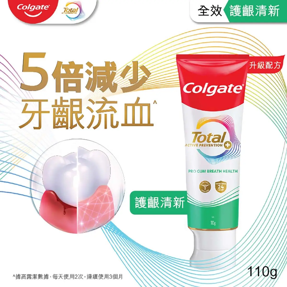 Colgate高露潔全效專業護齦清新牙膏 110克