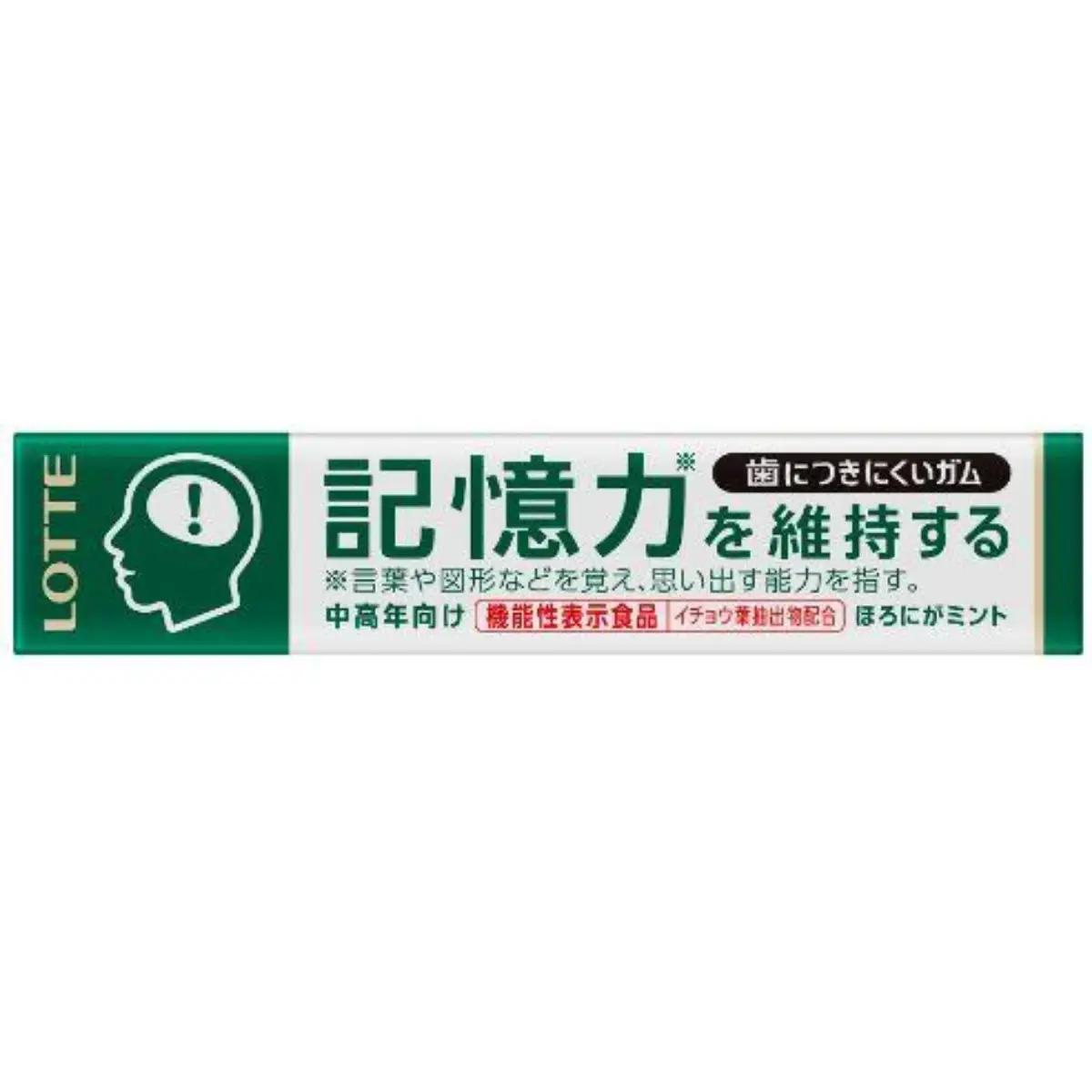Lotte日本樂天記憶力薄荷香口膠 21克