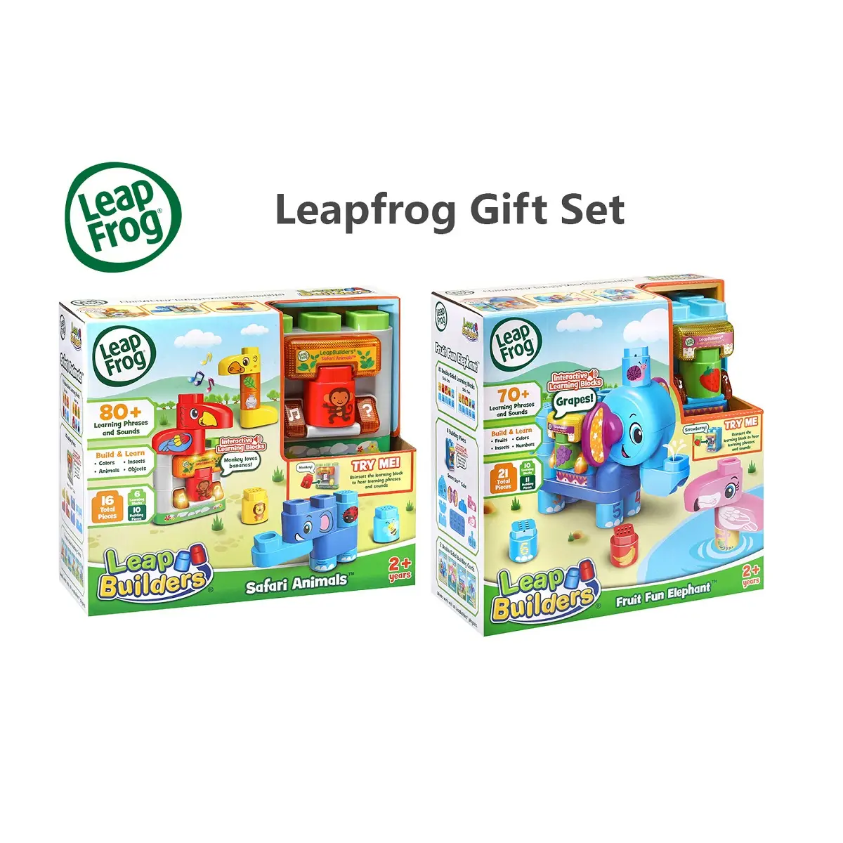 LeapFrog Gift Set-Fruit Fun Elepant + Safari Animals 1pc (Home Delivery Only)