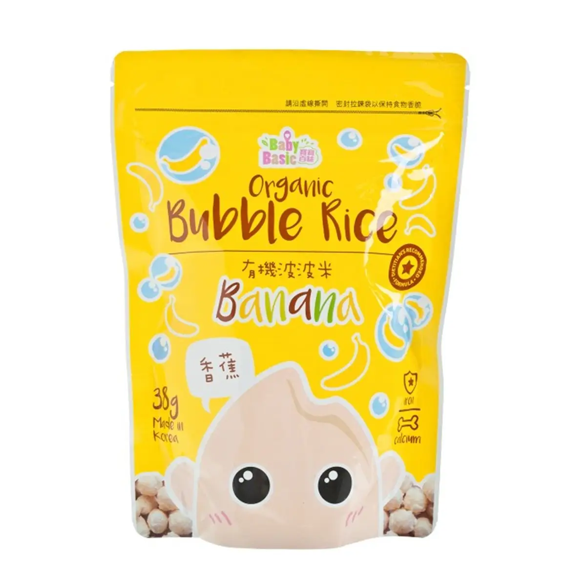 Baby Basic Food寶寶百味 有機波波米(香蕉) 38克