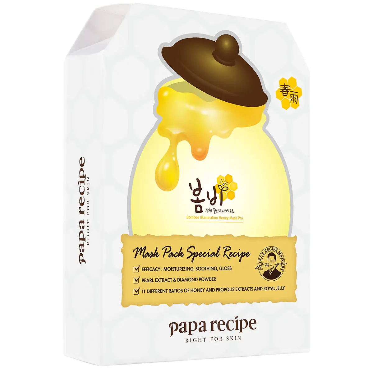 Papa Recipe Bombee Illumination Honey Mask 25g x 10pcs