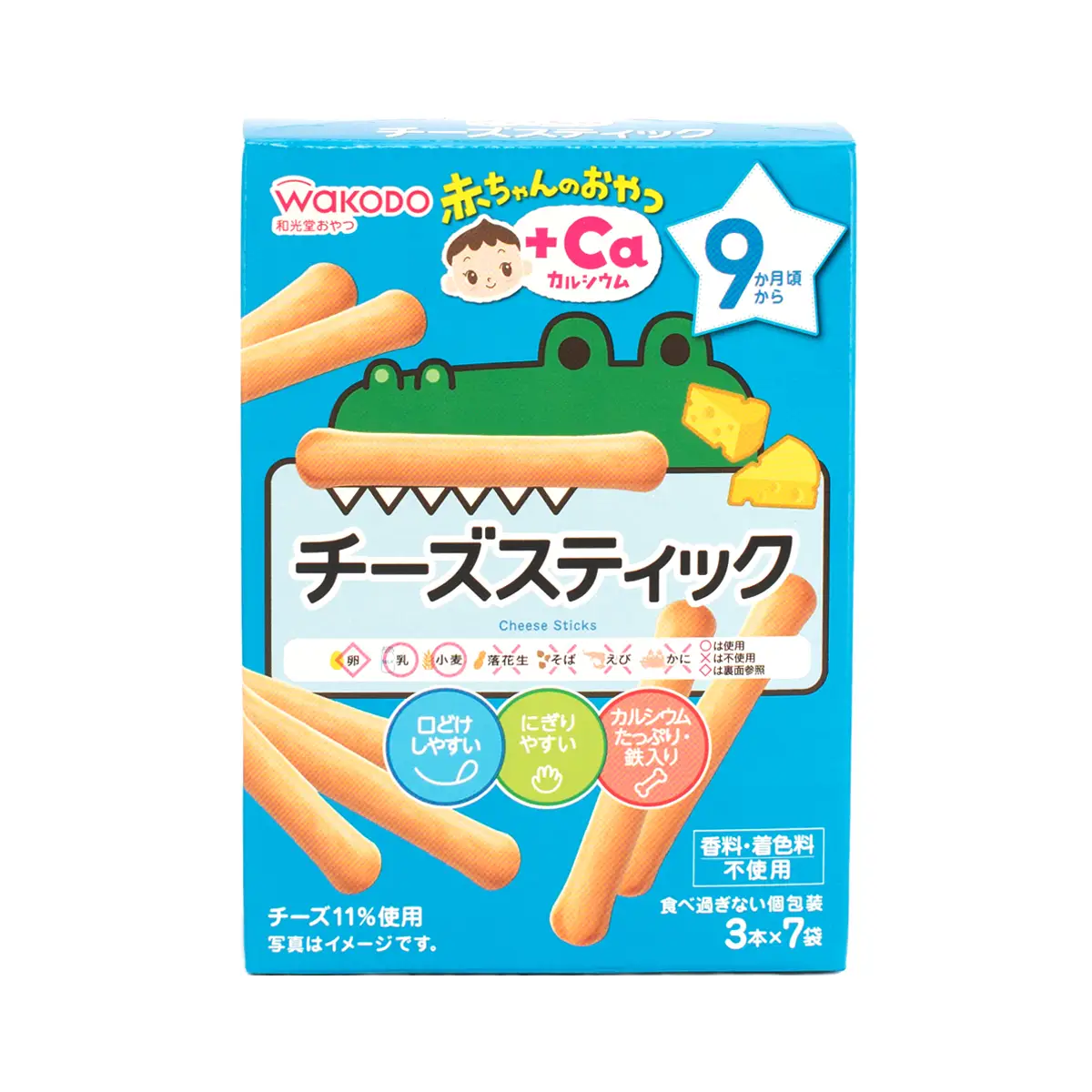 Wakodo Cheese Biscuit Sticks (9M+) 50g