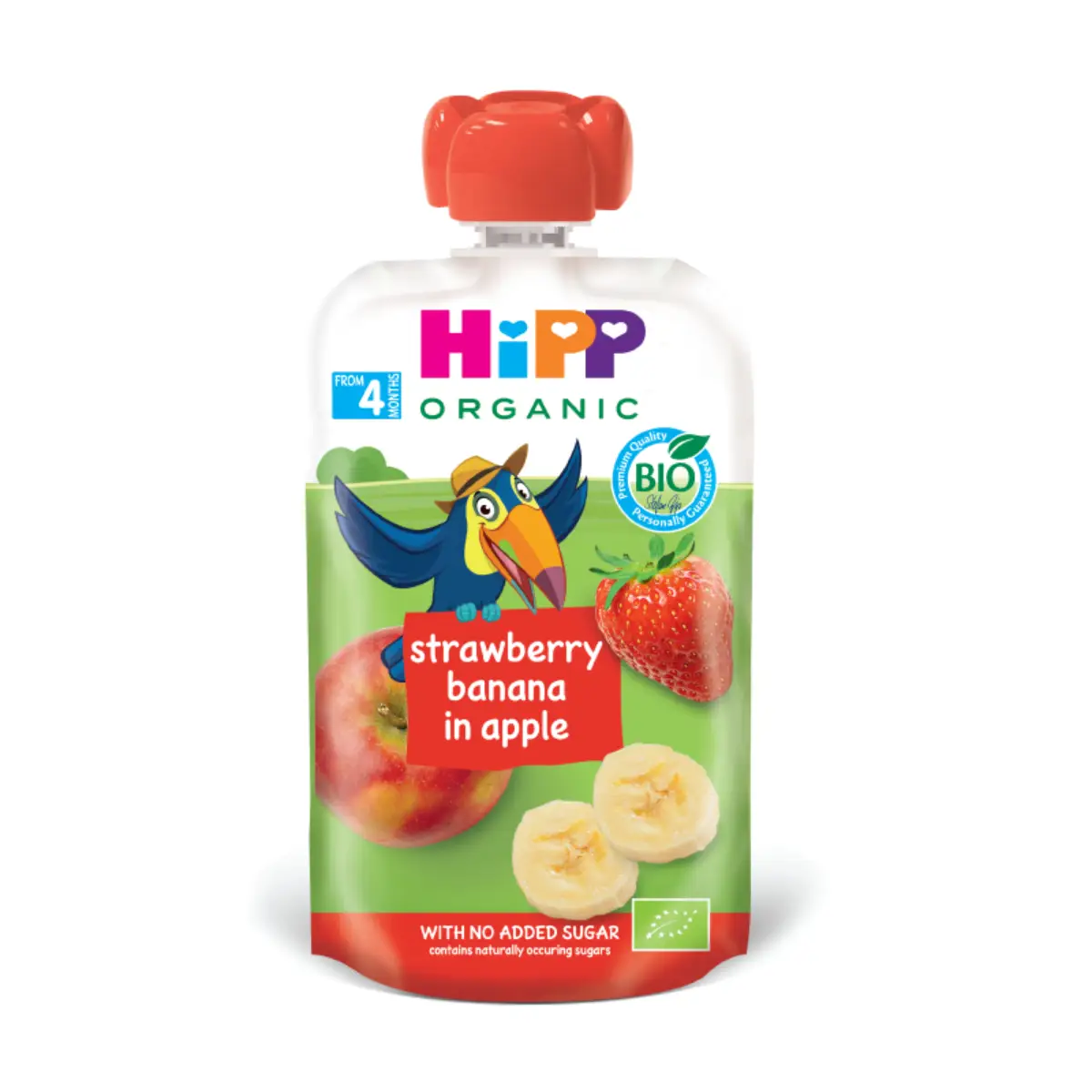 HiPP Strawberry Banana Apple (4 Months+) 100g (Random New/Old Package)