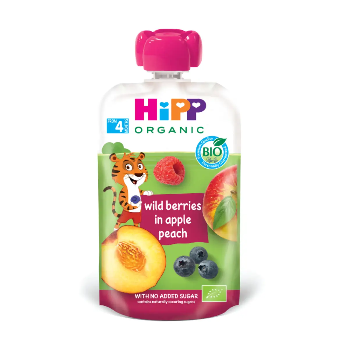HiPP Wild Berries Apple Peach (4 Months+) 100g (Random New/Old Package)