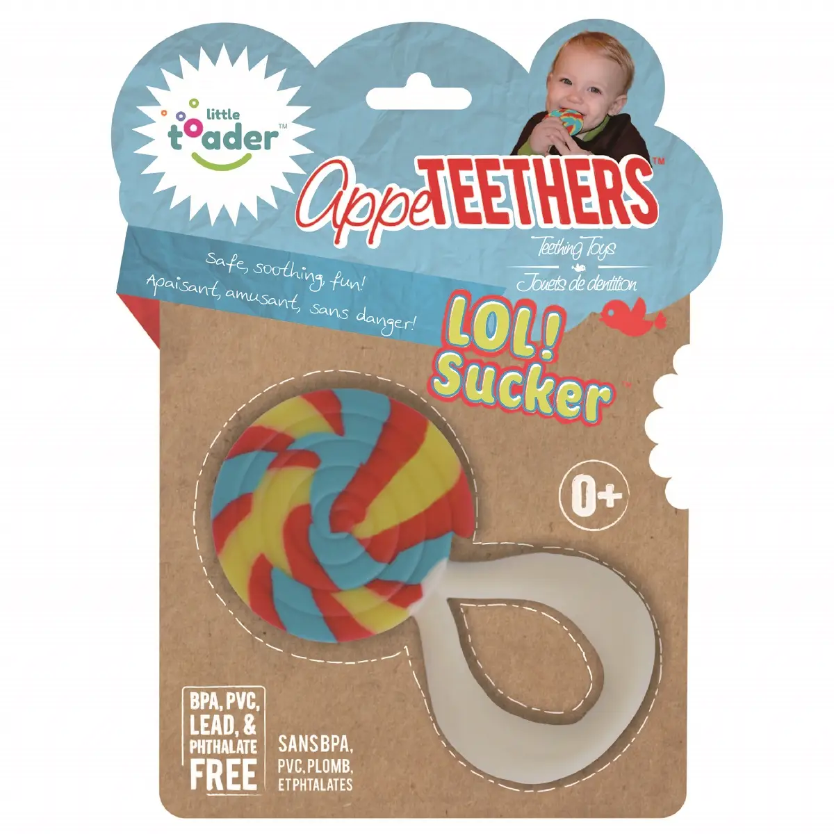 Little Toader Appteethers 棒棒糖造型矽膠安撫牙膠(適合初生以上適用) 1件