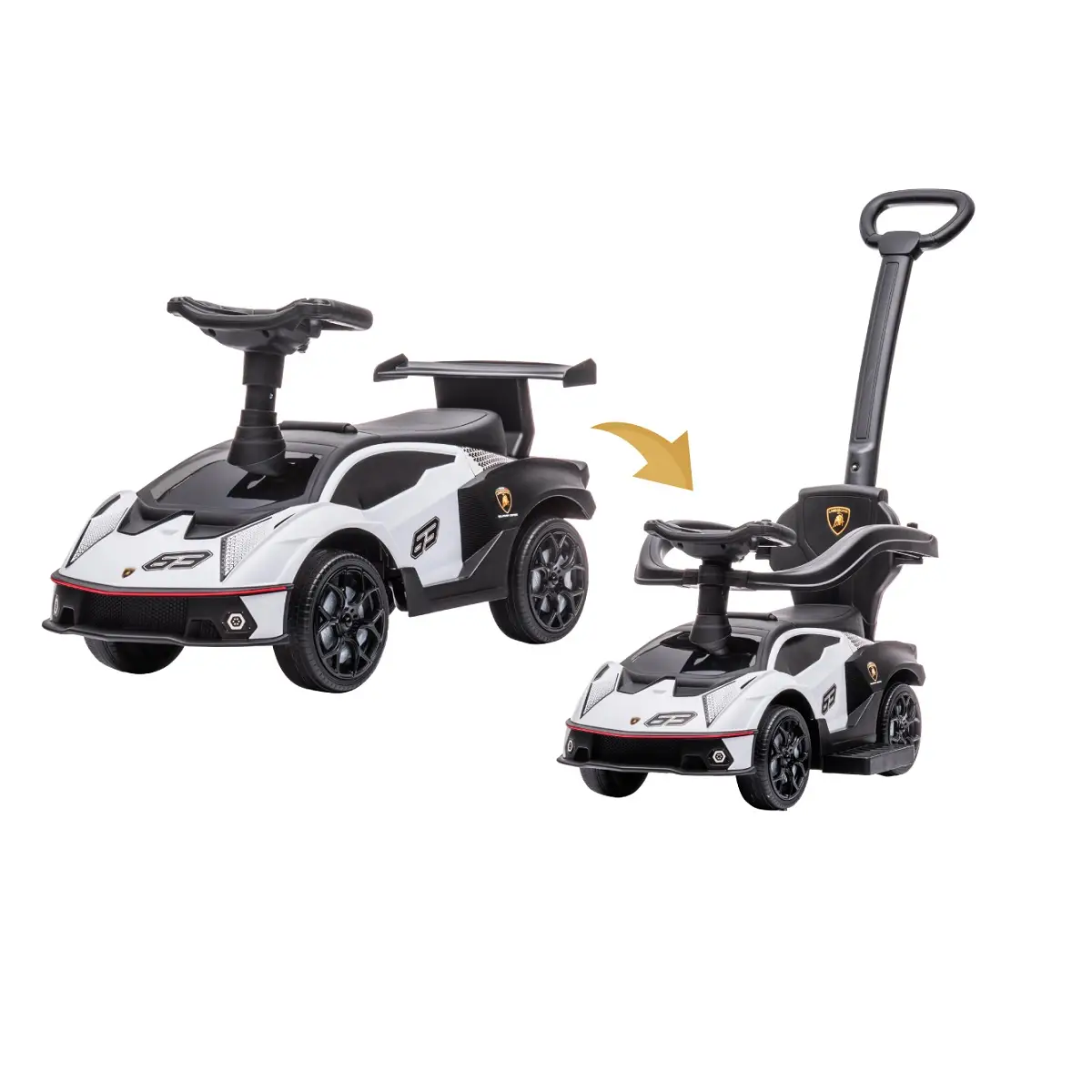 Lamborghini Ride On Car(White) (Home Delivery Only)