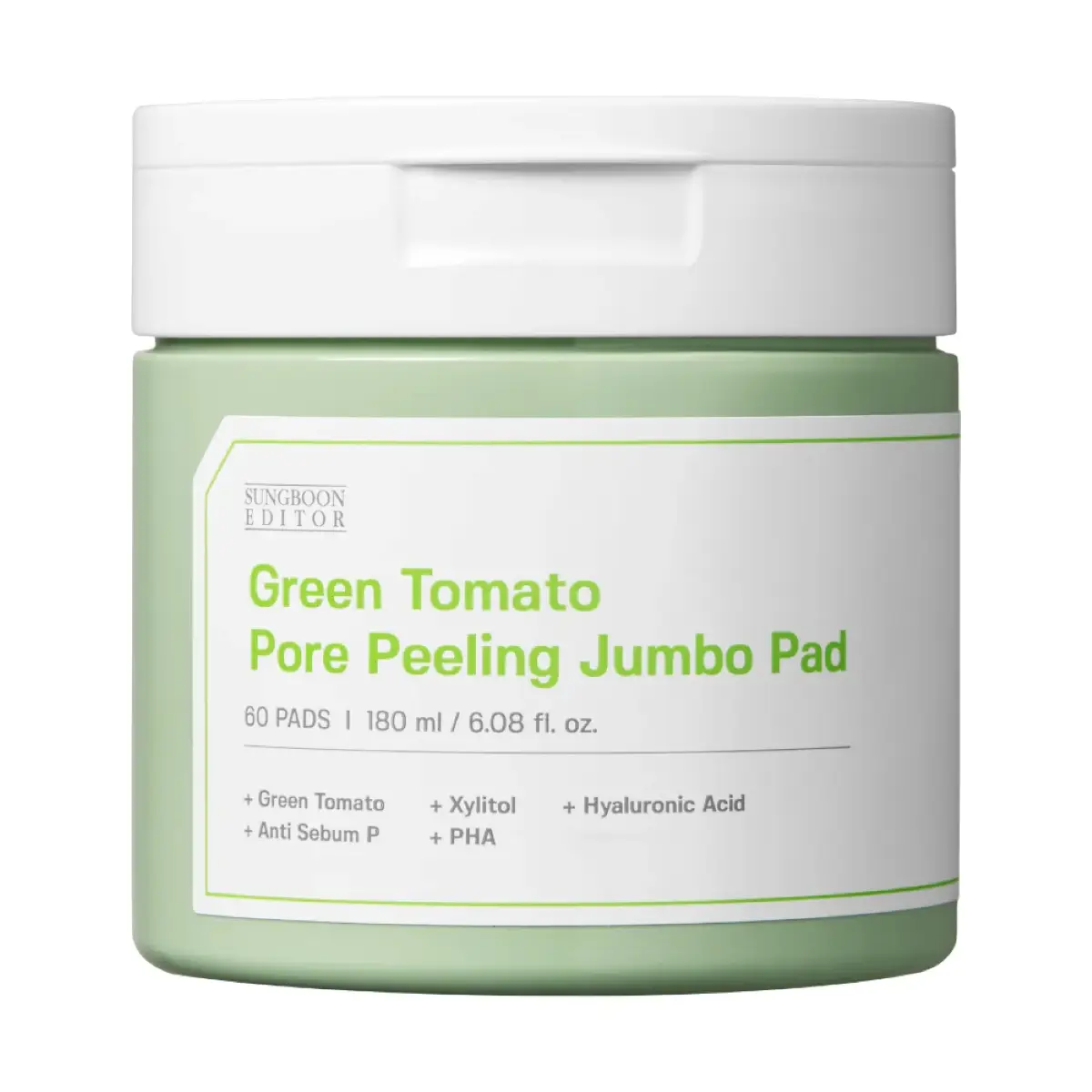 Sungboon Editor Green Tomato Pore Peeling Jumbo Pad 60 Pads