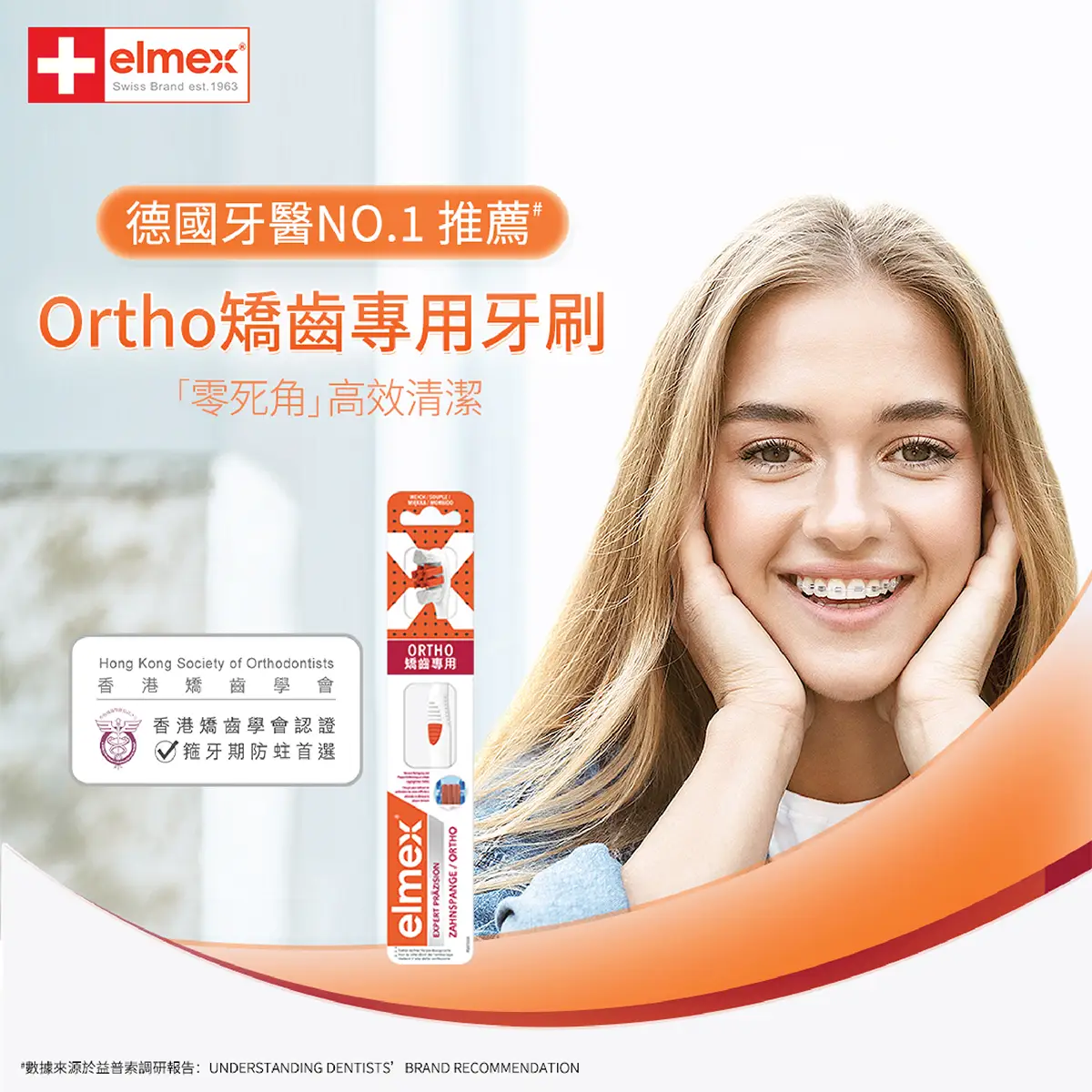 Elmex Ortho Toothbrush 1pc