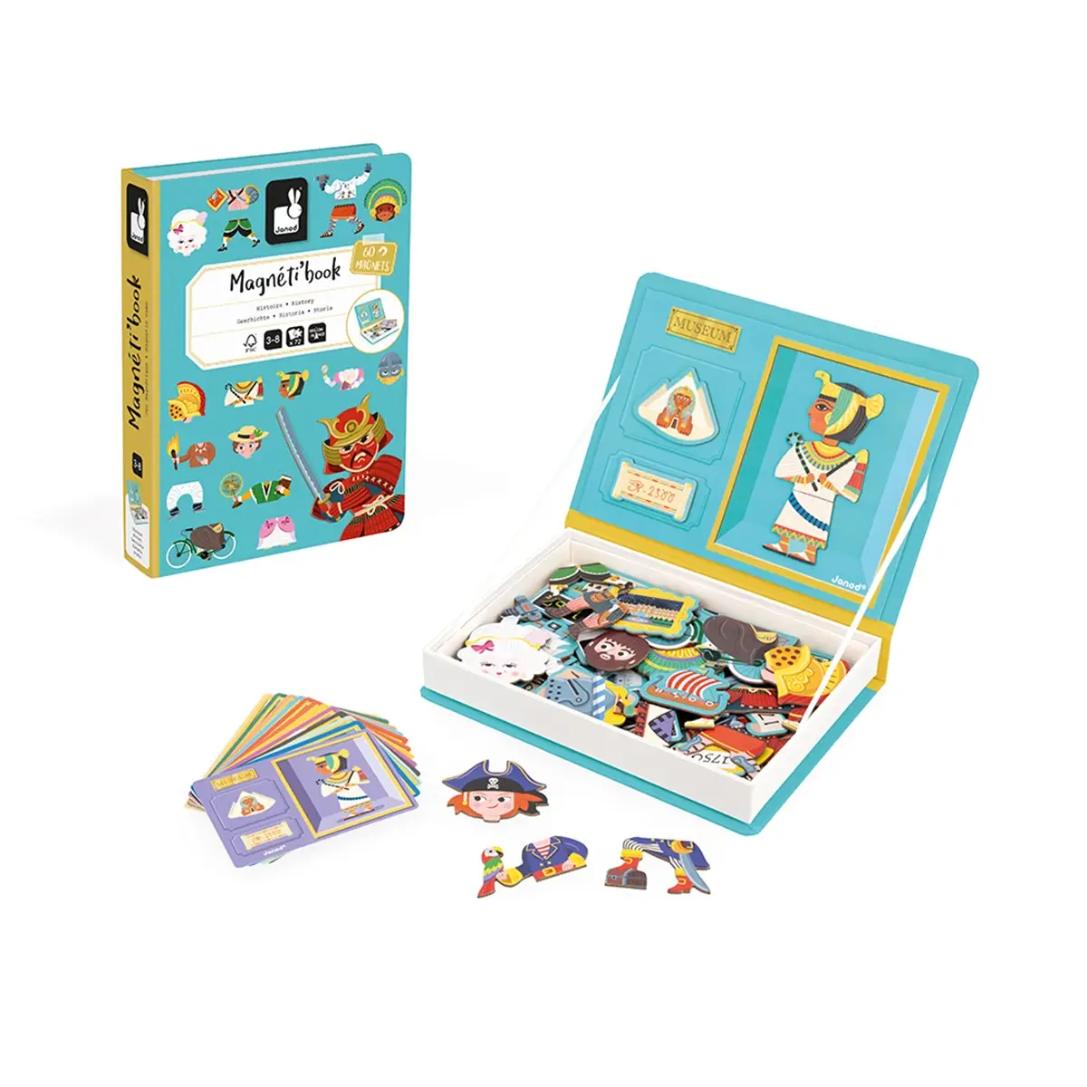 Janod Magnetibook - History 1pc (Home Delivery Only)