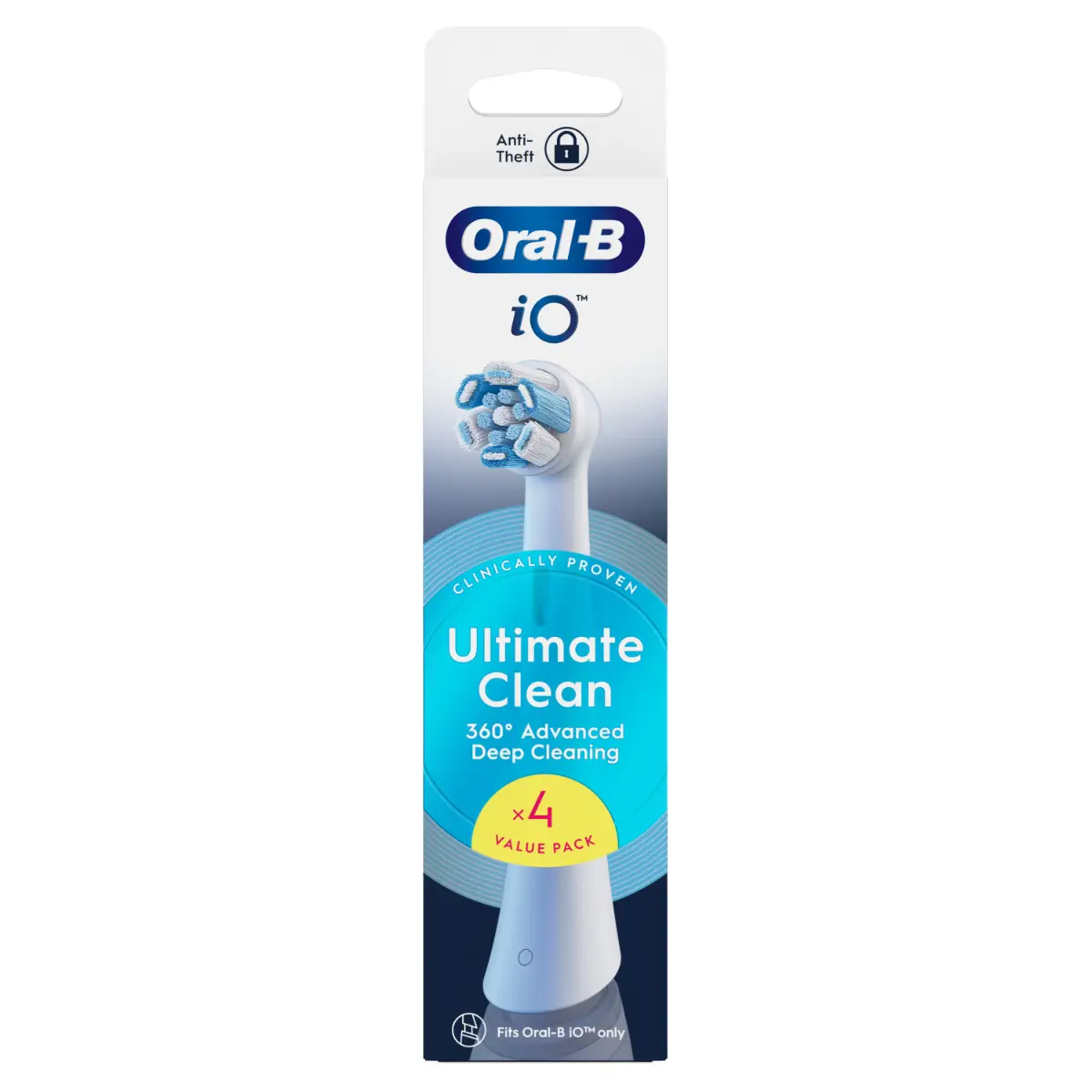 Oral-B iO 深層清潔刷頭(白色) 4支 (新舊裝隨機發貨)