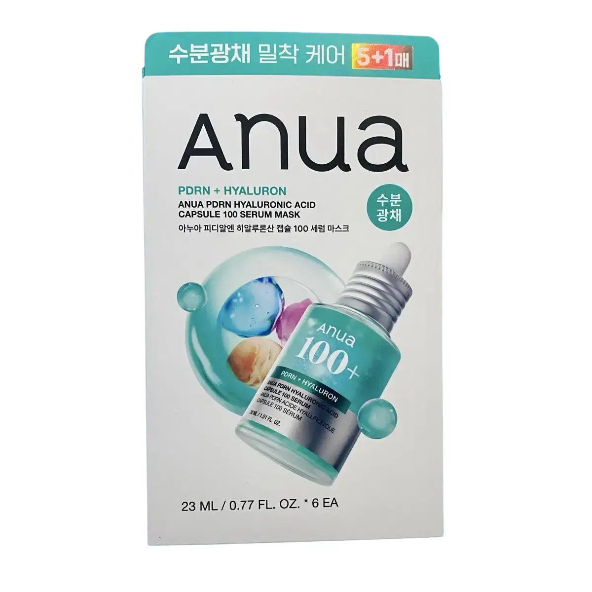 Anua PDRN Mask 5pcs + 1pc