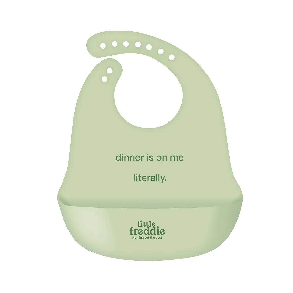 LITTLE FREDDIE BIB (GREEN) 1PC