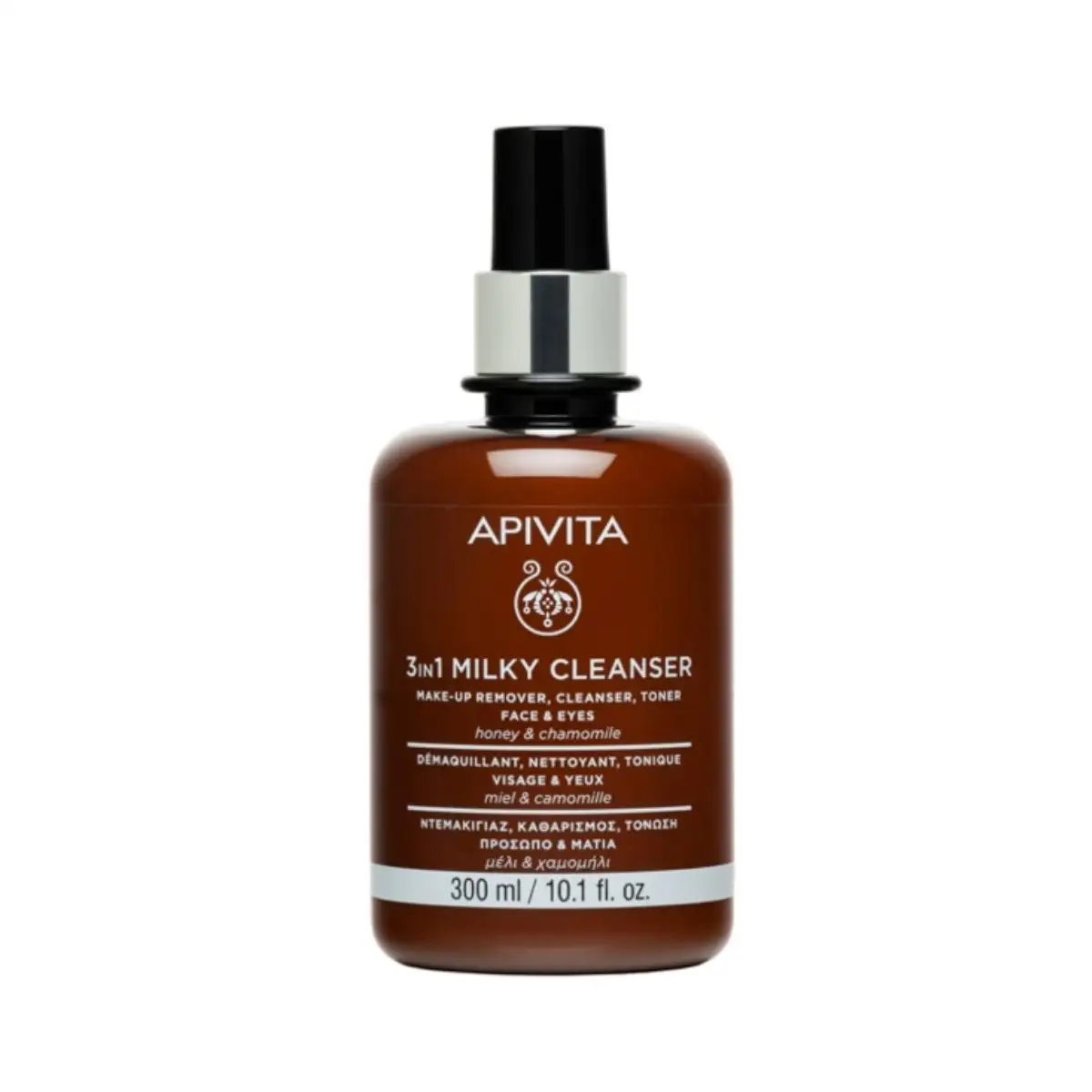 APIVITA 3 in 1 Cleansing Milk Face & Eyes with Chamomile & Honey 300ml