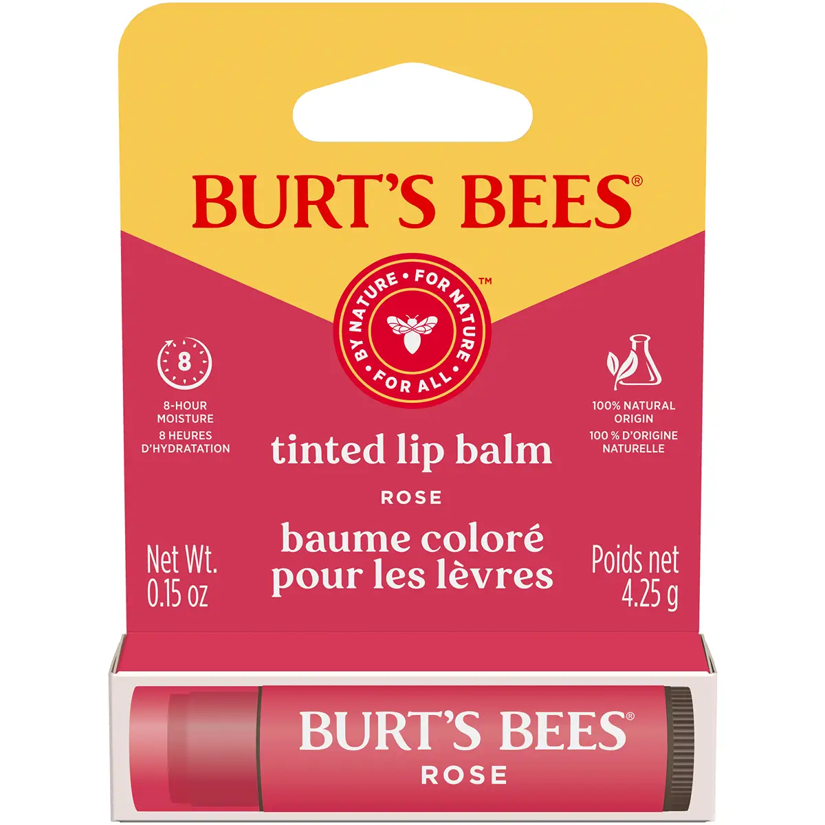 Burt's Bees Tinted Lip Balm (Rose Blister) 4.25g