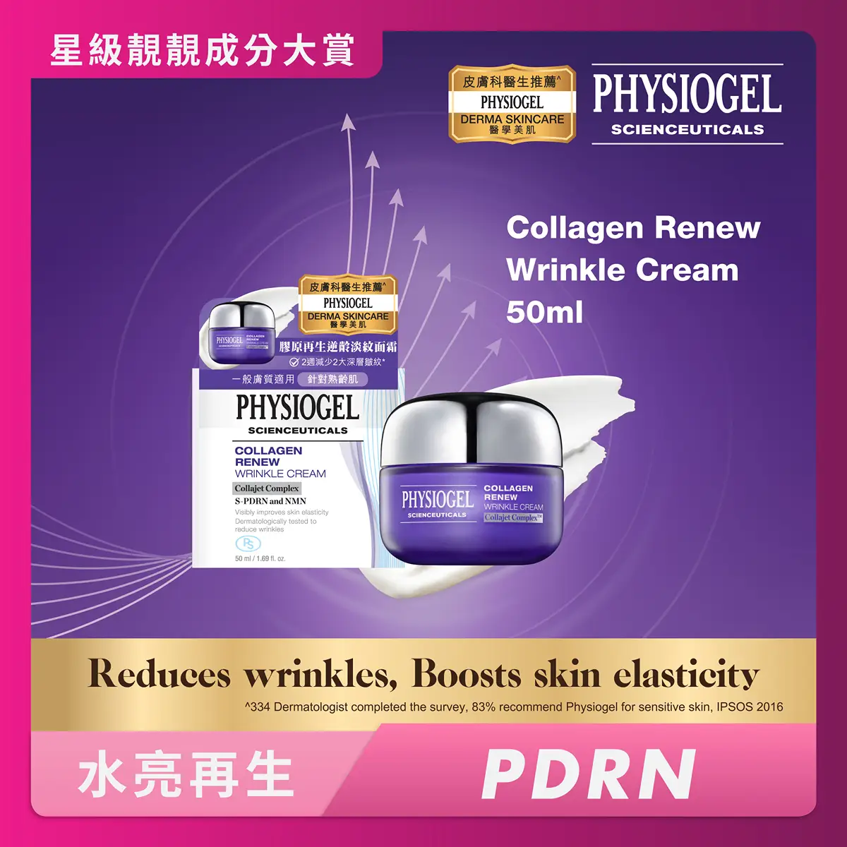 Physiogel Scienceuticals Collagen Renew Wrinkle Cream 50ml