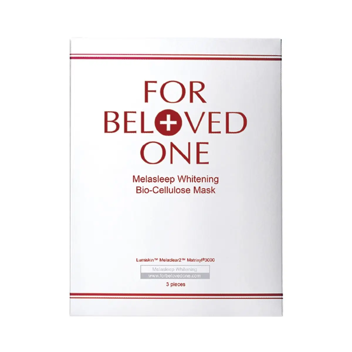 For Beloved One Melasleep Whitening Bio-Cellulose Mask 3pcs