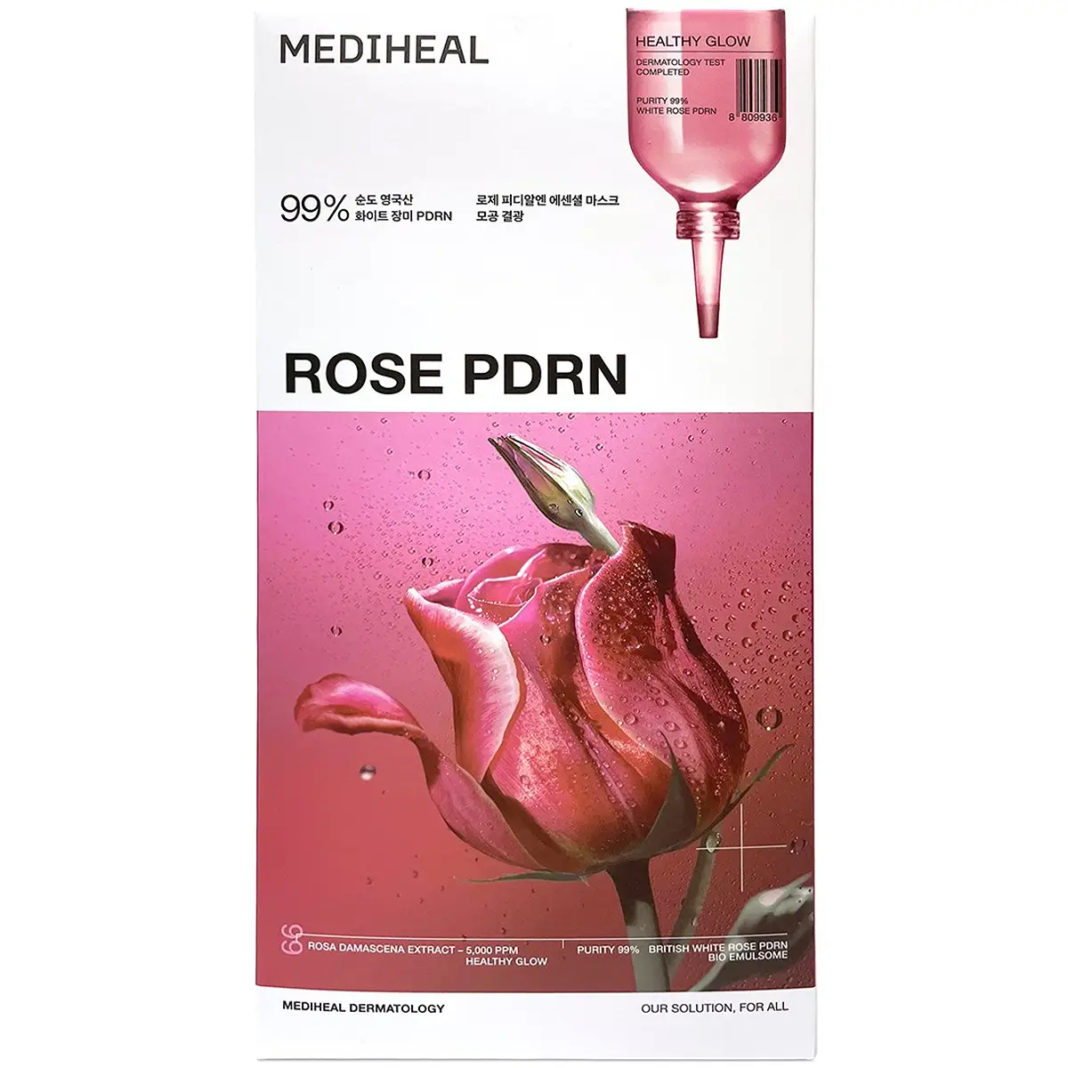 Mediheal Rose PDRN Healthy Glow Essential Mask 10pcs