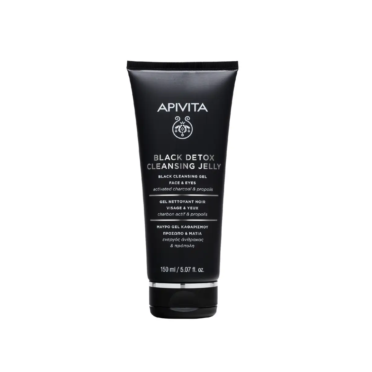 APIVITA Black Detox Cleansing Jelly with Activated Charcoal & Propolis 150ml