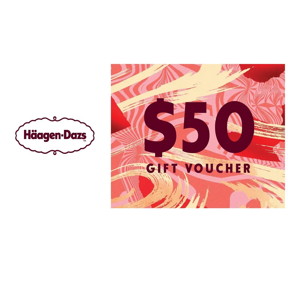 Haagen-Dazs $50 Gift Voucher 1pc
