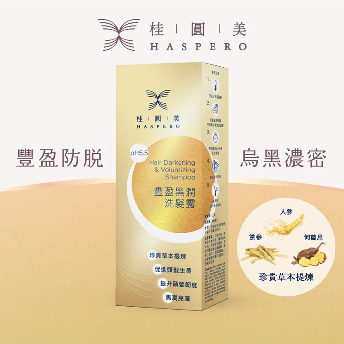 桂圓美豐盈黑潤洗髮露