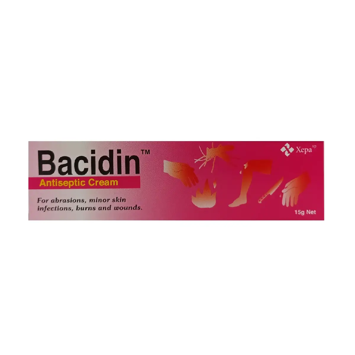 Bacidin Antiseptic Cream 1% 15g