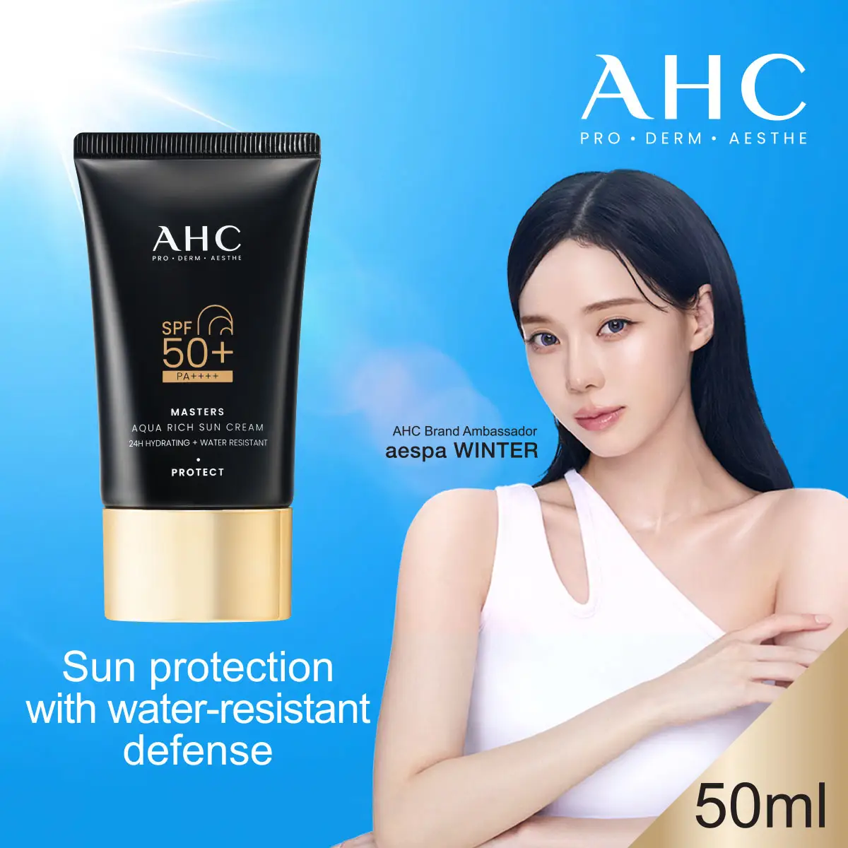 AHC Masters Aqua Rich Sun Cream 50ml 