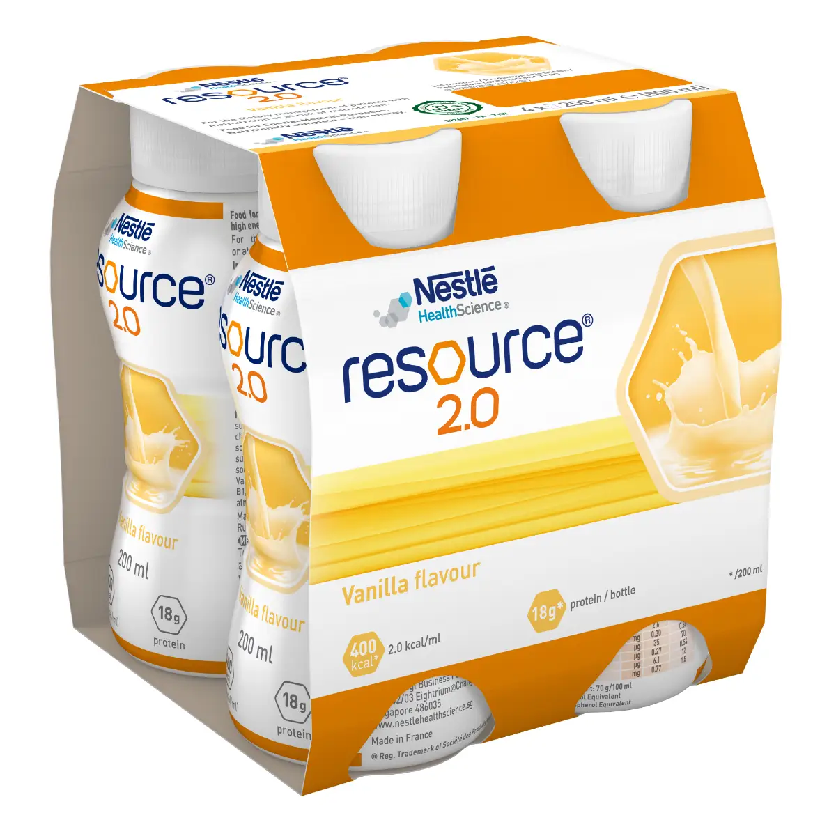 Nestle Resource 2.0 200ml x 4 Bottles