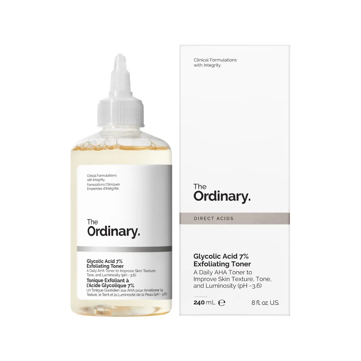 The Ordinary Glycolic Acid 7% Exfoliating Toner 240ml